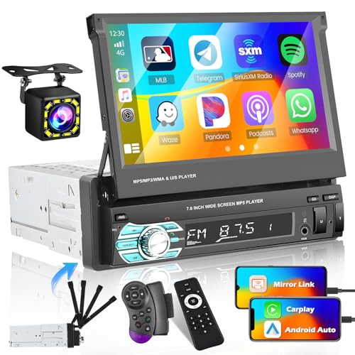 7'' Single Din Carplay Car Stereo