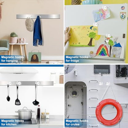 Magnetic Hooks for Cruise Cabins (6 Count)
