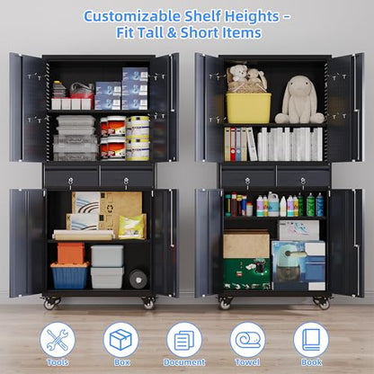 Garage Storage Cabinet with 2 Drawers