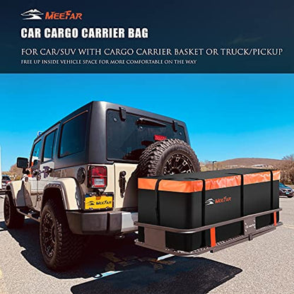 Hitch Mount Cargo Carrier Bag 100% Waterproof 19.7 Cubic Feet Luggage Rack