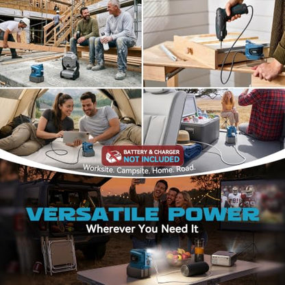 220W Portable Power Inverter Compatible with Makita 18V Battery