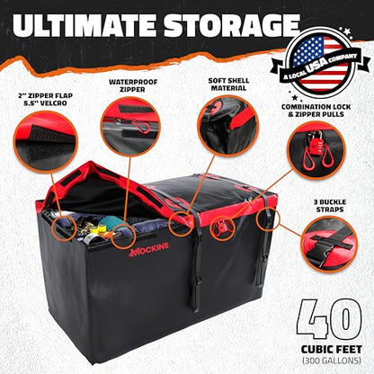 40 CuFt Heavy Duty XXL Trailer Hitch Cargo Carrier Bag