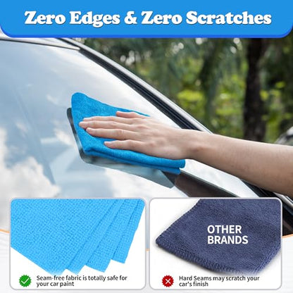 Shop Towels Microfiber Cleaning Cloth Bulk (200 Count)