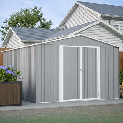 10x12 FT Outdoor Storage Shed with Floor Frame Kit