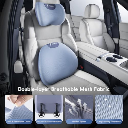 Lumbar Support Pillow and Neck Pillow for Office Chair Car