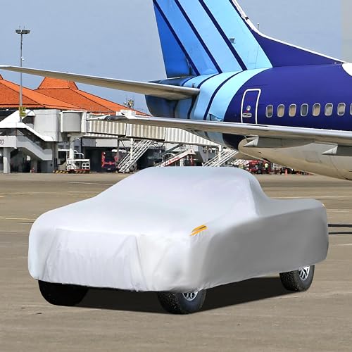 Waterproof Car Cover All Weather Snowproof UV Protection Windproof Outdoor Full Truck Cover
