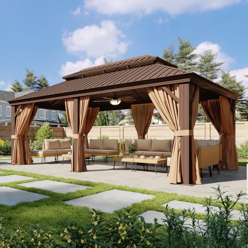 12' X 20' Hardtop Gazebo with Drainage