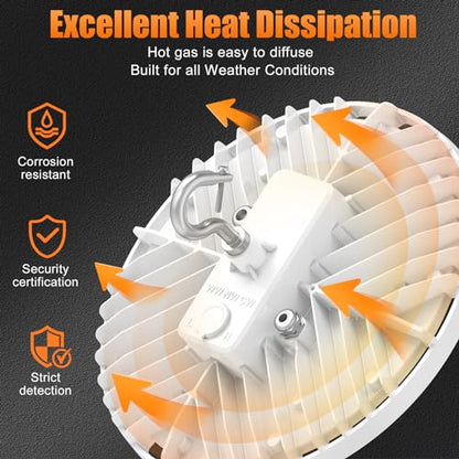10 Pack LED High Bay Light 150W 120W 90W Adjustable