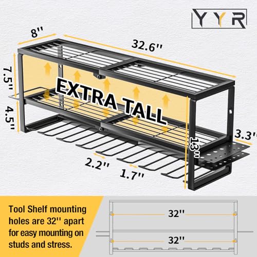 Heavy Duty Power Tool Organizer Wall Mount