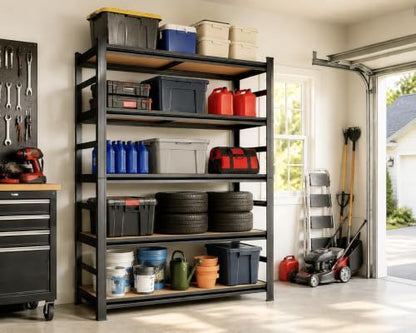 Garage Shelving 3000 LBS Adjustable Wood Storage Shelves