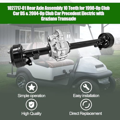 1027717 01 Rear Axle Fits for Club Car DS 1998