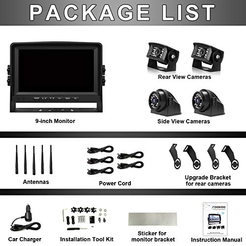 HD 1080P 9" Wireless Backup Camera System