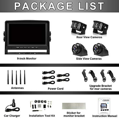 HD 1080P 9" Wireless Backup Camera System