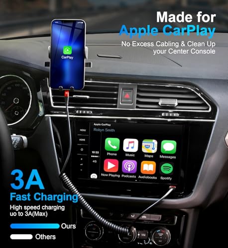 USB C to Lightning Cable for Carplay (2 Count)