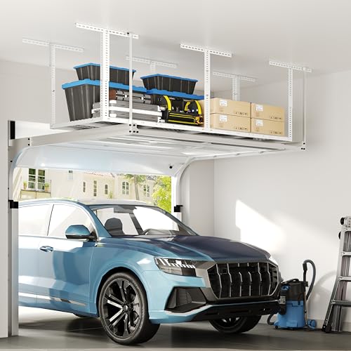 3x8 Overhead Garage Ceiling Storage Rack Organization