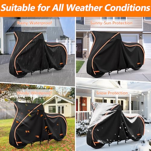 Motorcycle Cover for Harley Davidson Sport Model 420D & Cotton Lining