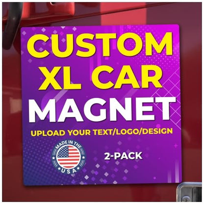 Custom Car Magnet 24x24 Inch 30 Mil 2 Pack (2 Count)