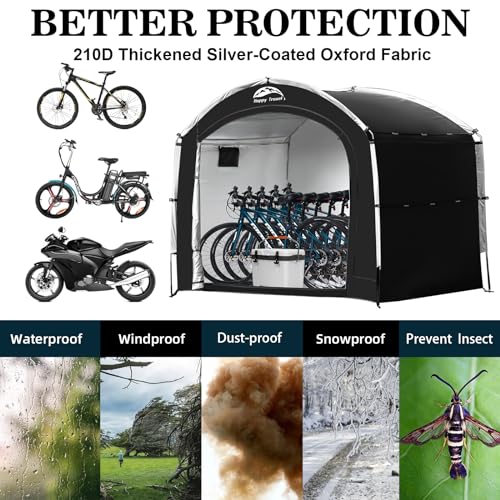 Outdoor Waterproof Bike Storage Tent Shed for 2