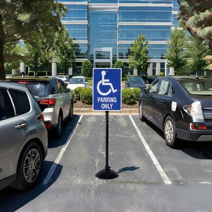 Heavy Duty Cast Iron Sign Post Base Kit