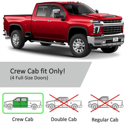 Tape on Extra Durable Rain Guards for Trucks Chevrolet