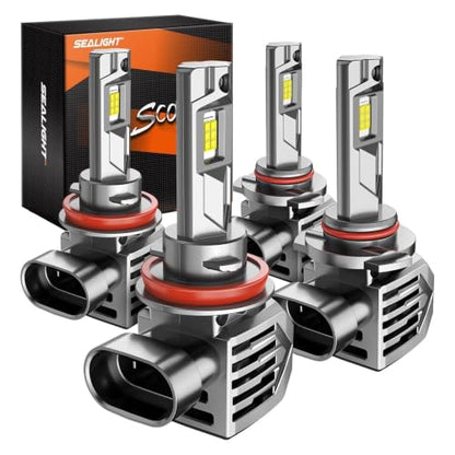 S7S 𝐇𝟏𝟏/𝐇𝟖/𝐇? 9005/HB3 Light, 240000LM Brightest Fog Bulbs, 6500K White, Easy Installation,10 Years Lifespan, Plug-N-Play, 4 Pack (4 Count)