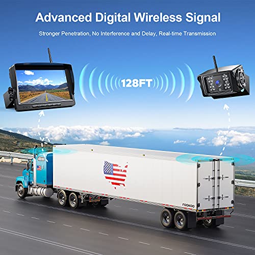 HD 1080P 9" Wireless RV Dual Backup Camera System with Recording