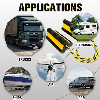 Heavy Duty Wheel Chocks with Extra