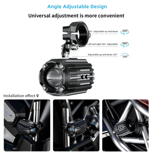 Motorcycle Auxiliary Lights Fog Lights LED Driving Light Spotlight