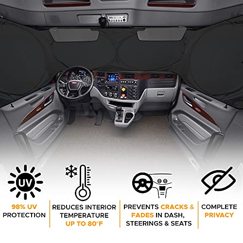 Windshield Sun Shade for Semi Truck Windshield