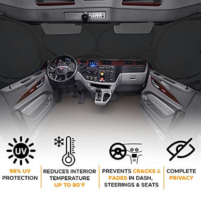 Windshield Sun Shade for Semi Truck Windshield