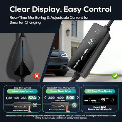 Level 2 EV Charger for SAE J1772 E
