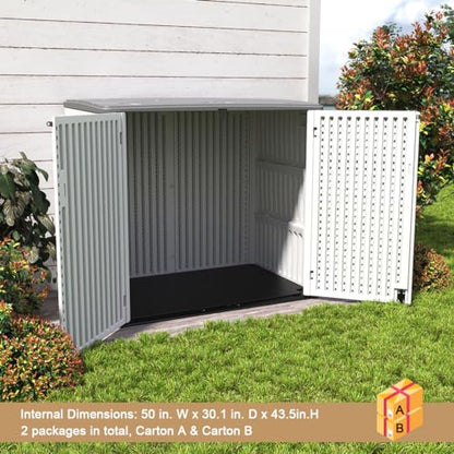 Horizontal Outdoor Storage Shed