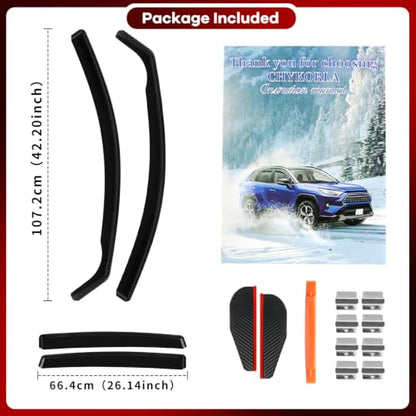 in Channel Window Rain Guards Fit for Honda CRV 2007 2008 2009 2010 2011