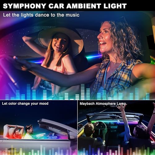 Dreamcolor Acrylic Interior Car LED Strip Light with Wireless APP