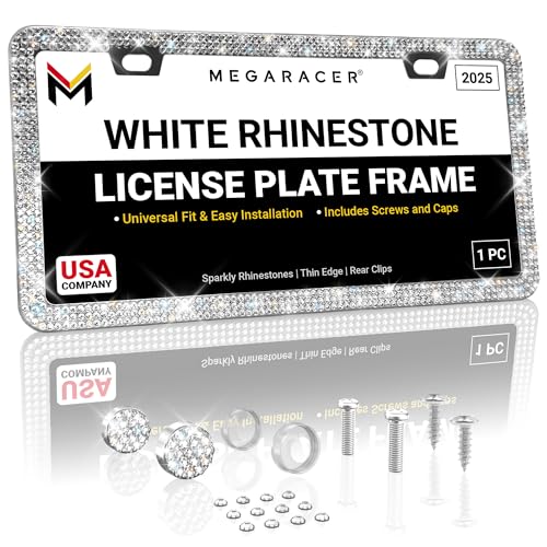 Sparkly Bling License Plate Frame for Women