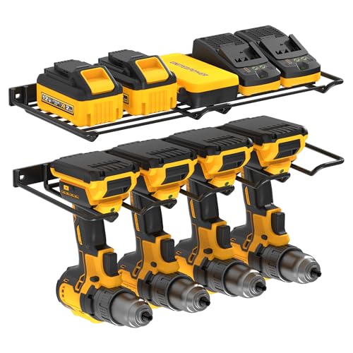 Wall Mounted Drill Rack & Tool Shelf