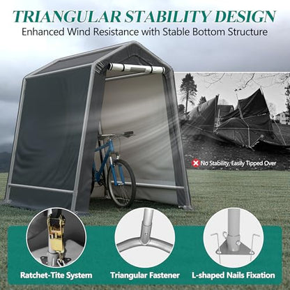 6' x 7' Outdoor Storage Shelter Shed