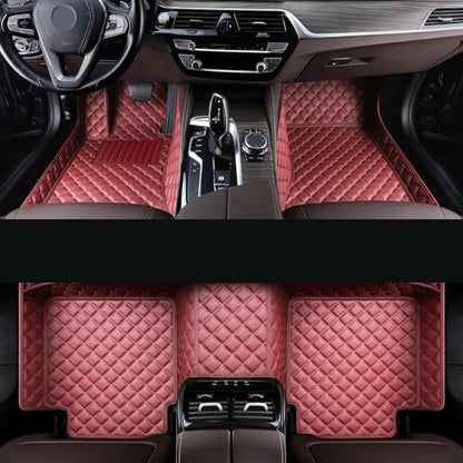 Car Floor Mat Fit 99% Sedans Sports Cars Luxury Custom Car Mats for SUV Women Leather Automotive Floor Mats All Weather Car Mats Diamond Floor Mats for Trucks