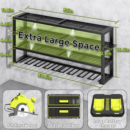 Large Power Tool Organizer Wall Mount