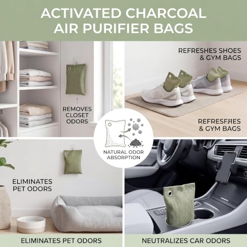 24 Pcs Activated Charcoal Odor Absorber 50g (24 Ounce)