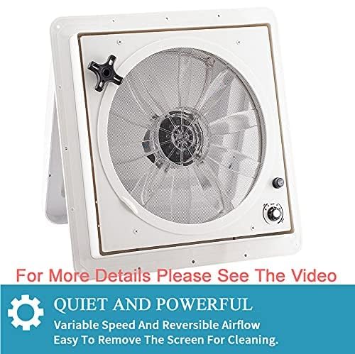 12V RV Roof Fan Vent 14'' 10