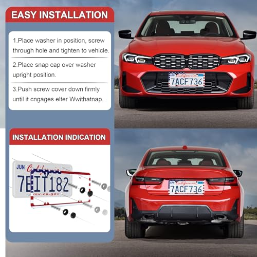 American Flag License Plate Frames