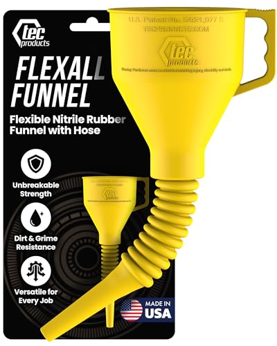 FlexAll Long Flexible Oil Change Funnels for Automotive Use