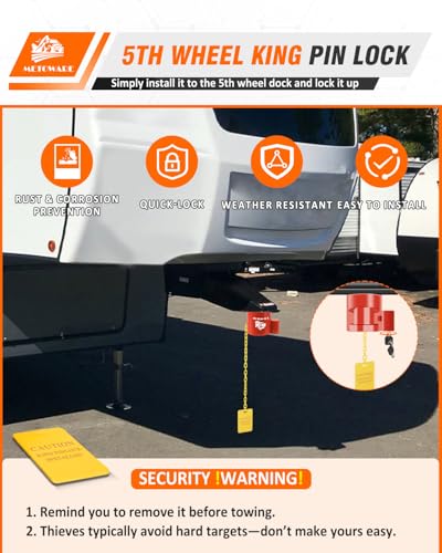 5th Wheel King Pin Lock for RVs & Semi Trailers