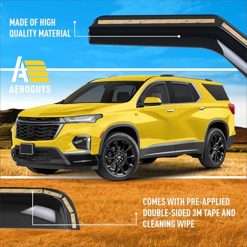 Extra Durable Window Deflectors in (4 Count)