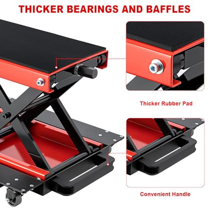 1200 LBS Motorcycle Jack with Dolly