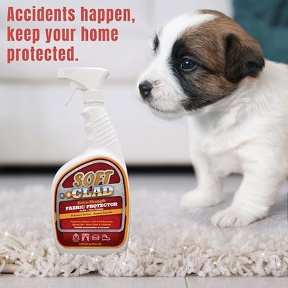 Extra Strength Fabric Protector Spray Prevents Stains and Repels Liquids. SoftClad Guards Furniture (32 Fl Oz)