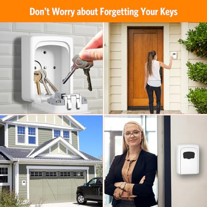 Key Lock Box Wall Mounted (2 Count)