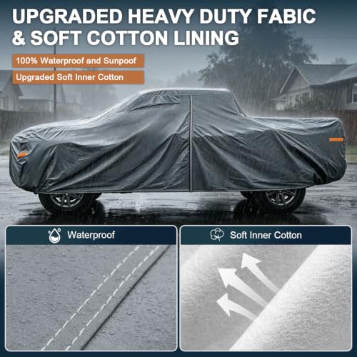 16 Layers Truck Cover Waterproof All Weather. See Truck Size Chart