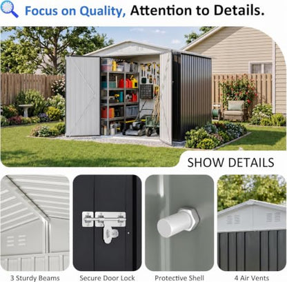 6x8 FT Outdoor Storage Shed